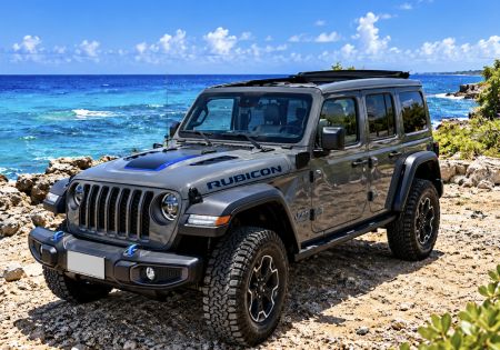 Jeep Wrangler Cabrio met elektrisch Sunroof Unlimited 4xe 380 Rubicon 